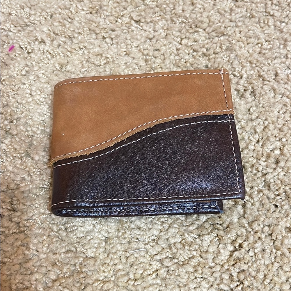 Two-Tone Leather Wallet
